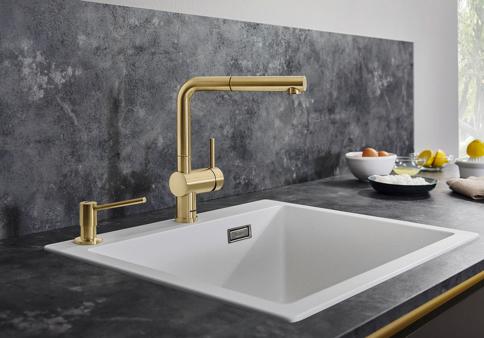BLANCO LINUS-S Mixer Tap Gold Satin