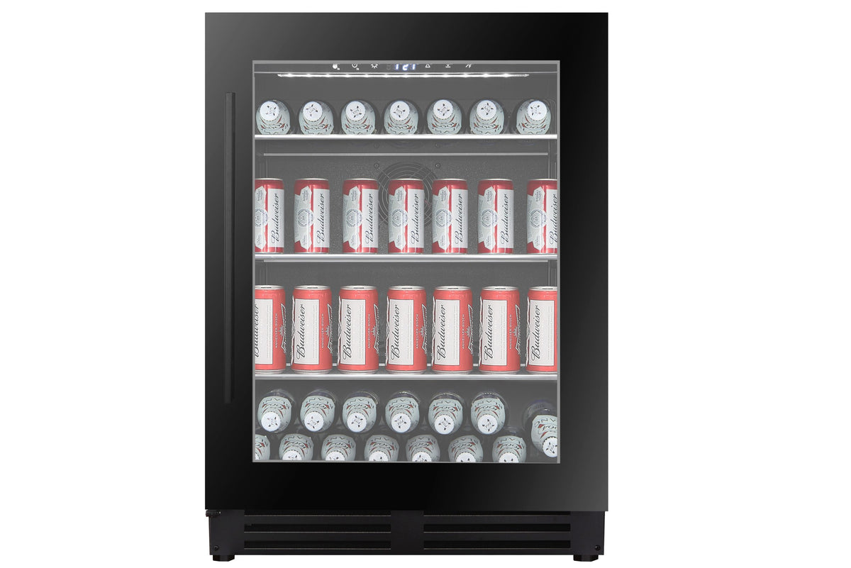 PROHAUS Beverage Cooler Undercounter Black