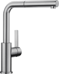 BLANCO Lanora-S kitchen mixer tap, brushed stainless steel