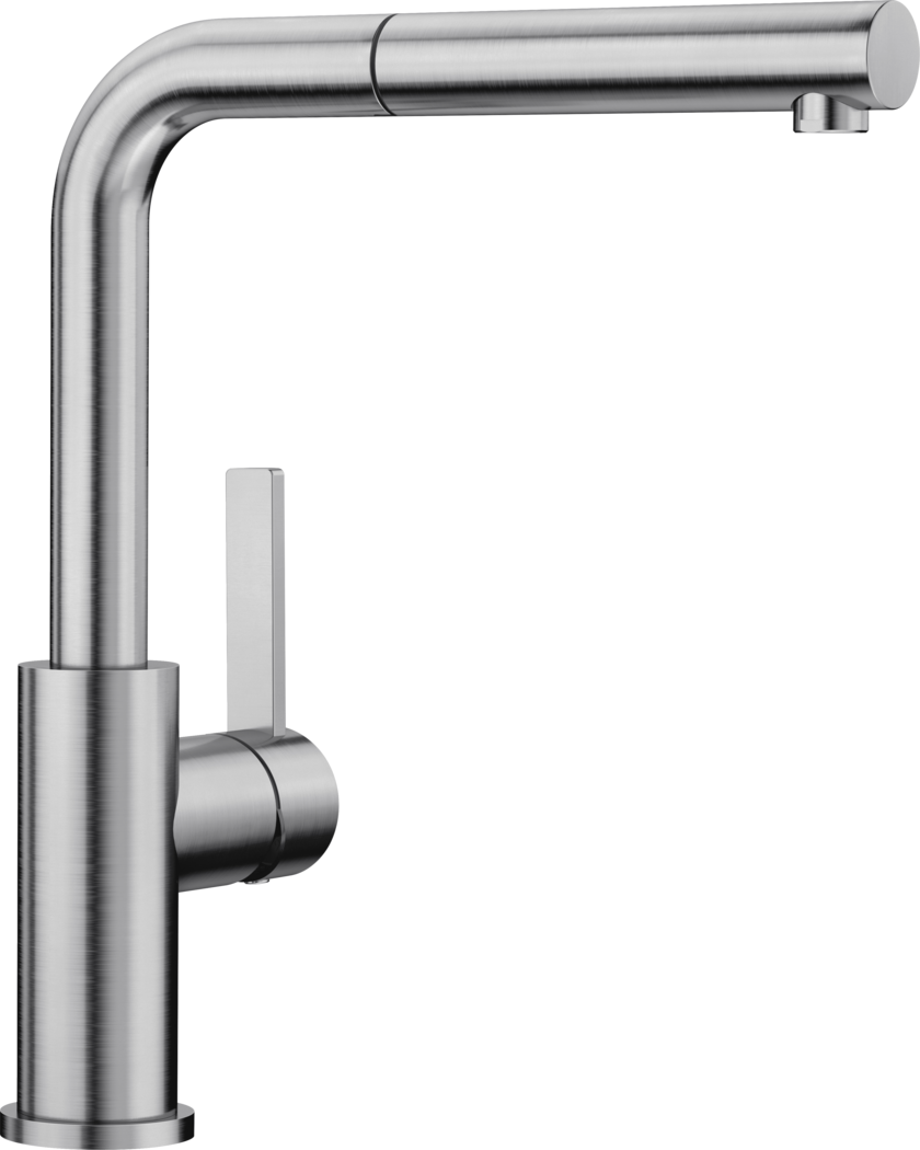 BLANCO Lanora-S kitchen mixer tap, brushed stainless steel