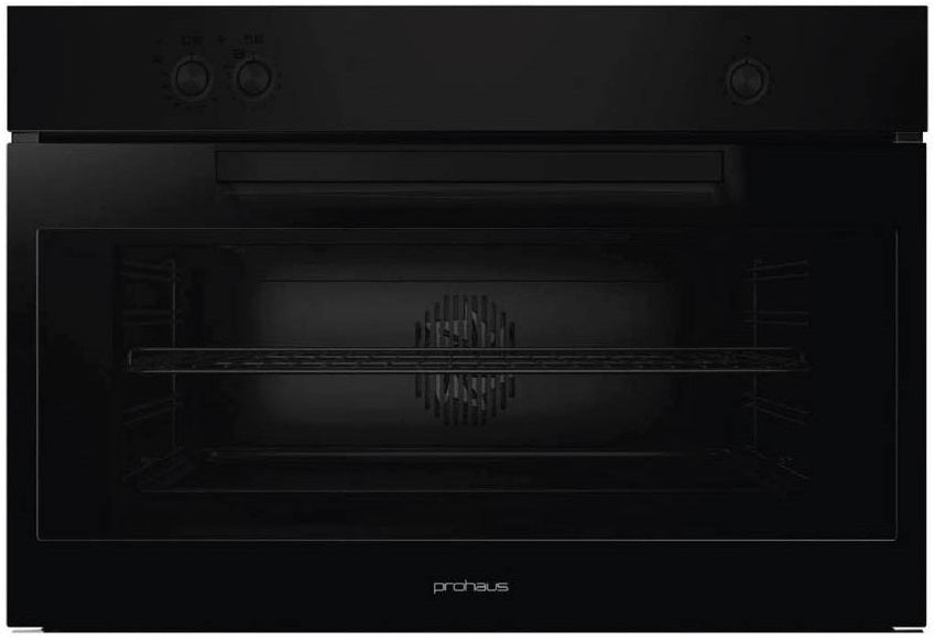 PROHAUS Built in Gas Oven 90cm Black