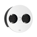 BACHMANN Twist 2 Round 2x Power Sockets Matt White